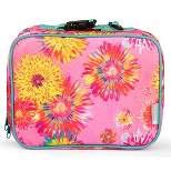 Bentology Lunch Box for Girls - Kids Insulated Lunchbox Tote Bag Fits Bento Boxes - Watercolor Flowers