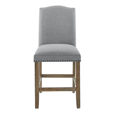 Grayson Gray Marble and Driftwood 8-Piece Counter Dining Set