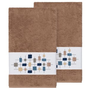 Linum Home Textiles 100% Turkish Cotton KHLOE Embellished Towel Set - 1 of 2