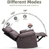 360° Swivel Rocker Recliner Chair for Adults, Oversized Wide PU Leather Lounge Chair, Comfortable Manual Recliner for Living Room and Bedroom - 4 of 4