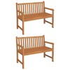 vidaXL Garden Dining Set Teak Fine Sanded Hardwood, Medium Durable - 4 of 4