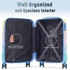FURNIinspire Bag And Luggage 3 Piece Sets Carry On Luggage, Travel Luggage Set Hard Shell Suitcases with Wheels, Blue, 12.2"*19.7"*30.1" - 4 of 4