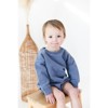 Organic Cotton Bubble Romper | Blue | Charlie Lou Baby - 3 of 4