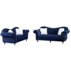 2pcs Couch Set Luxury Classic America Chesterfield Loveseat and Sofa Tufted Camel Back - Morden Fort - 2 of 4
