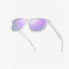 Attop Polarized sports sunglasses, for men and women, classic clear frame, clear mirrored purple - 2 of 4