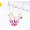 Best Friend Necklace Gifts Friendship Necklace Magnetic Matching Heart Unicorn Dolphin BFF Necklace for 2 Girls - 2 of 4