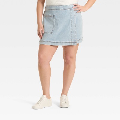 Women's Mini Jean Skirt - Ava & Viv™
