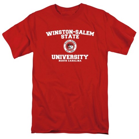 Winston-salem State University Official Circle Logo Adult T Shirt, Red ...