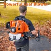 66CC Backpack Blower - 4HP 2-Cycle Gas Leaf Blower, 880 CFM & 320 MPH for Powerful Wet Leaf & Debris Cleanup, Perfect for Snow Removal,Orange - 3 of 4