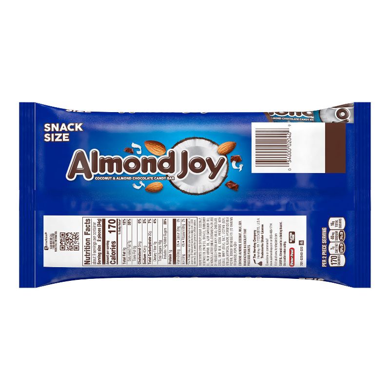 Almond Joy Coconut and Almond Chocolate Snack Size Candy Bars - 11.3oz, 5 of 9