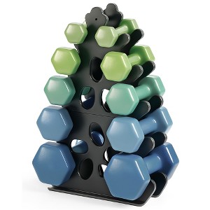 MOEPISY 5-Tier Dumbbell Rack Only Weight Racks For Free Weights Dumbbell Tower (No Dumbbells Rack Only) - 1 of 4