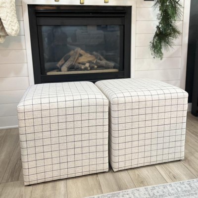 Pyrus - High Resilience Foam - Foot Rest Cube Ottoman Cushion