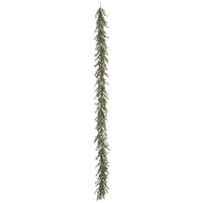 Sullivans Artificial Mini Leaf with Berries Garland 72"L Green