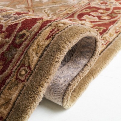 Persian Legend Oval Red and Green Hand-Tufted Wool Rug