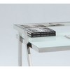 Chintaly Contemporary Computer Desk with Starphire Glass - 3 of 3