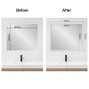 Amanti Art Mirror Makeover Bathroom Mirror Frame Border Kit - Fully Assembled Peel and Stick Frame - Mirror NOT Included - Rustic Plank Narrow Trim - 4 of 4