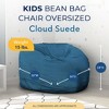 Ultimate Sack Kids Bean Bag Chair, Oversized Comfortable Indoor Floor Lounger, Giant Foam-Filled Furniture for Relaxing, Cloud Suede - 2 of 4