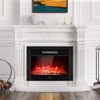 Tangkula 750/1500W Electric Fireplace Heater Adjustable Temperature &Luminance - 2 of 4