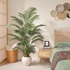 DR.Planzen Multi-Height Artificial Palm Tree in White Pot (6/7/8FT), Lifelike Faux Palm Plant for Indoor & Outdoor Home Decor - 4 of 4