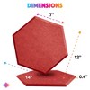 Sonic Acoustics 12-Pack Hexagon Acoustic Panels - High Density Soundproofing Panels - 4 of 4