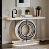 Hommoo 43-Inch Modern Mirrored Console Table Silver - 3 of 4
