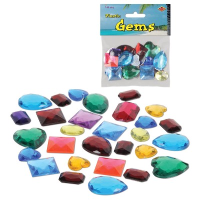 Beistle Plastic Jewels, (3 Oz/Pkg) Multicolored