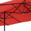 13' x 6.5' Rectangular Outdoor Patio Market Umbrella - Captiva Designs - 3 of 4