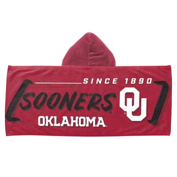 22"x51" NCAA Oklahoma Sooners Hooded Youth Beach Towel