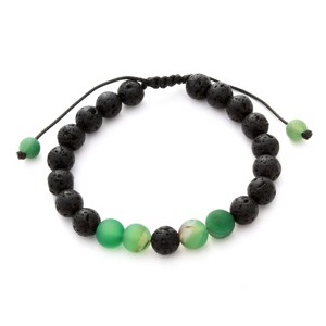 Plantlife Aromatherapy Bracelet - Adjustable Green Aventurine & Lava Rock, Natural Stone Jewelry for Essential Oil Diffusion & Wellness - 1 of 1