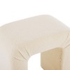 NicBex 24" Inverted U-Shaped Boucle Bar Stools,Set of 2,Modern Chic Stools for Kitchen Island,Living Room,Dining Chairs with Footrest - 2 of 4