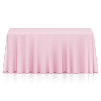 Lann's Linens Polyester Fabric Tablecloth For Wedding, Banquet, Restaurant  - 90 X 132 Inch Rectangular - Black : Target