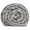 Costway 7/12/15/17/20/22/25 lbs Weighted Blankets Full /Queen/King Size 100% Cotton w/ Glass Beads Light Grey - 4 of 4