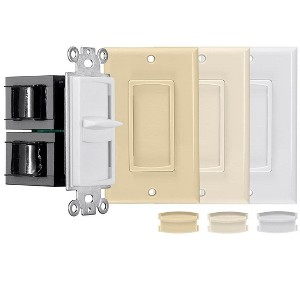 Monoprice 100W Slider Impedance Matching Speaker Volume Control With Color Kit, Connect Multiple Speaker Pairs to a Single Power Amplifier or Receiver - 1 of 4