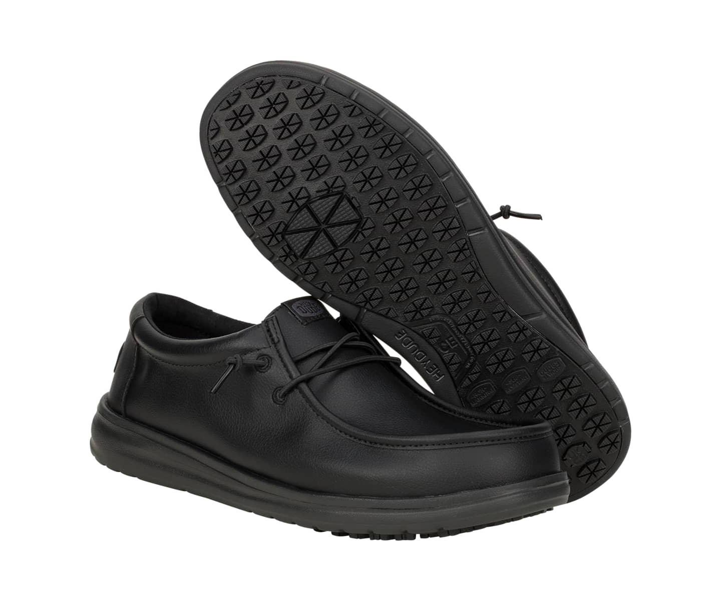 HEYDUDE Men Wally Work CE Classic Slip Resistant, Classic Black, 9, цвет: Чёрный — фото 4