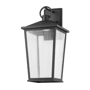Troy Lighting Soren 1 - Light Wall Light in  Textured Black Clear Shade - 1 of 1
