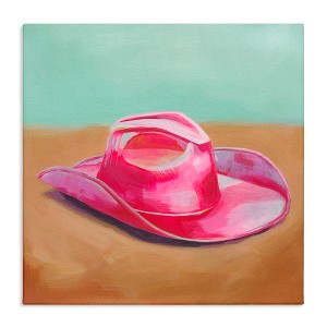 Stupell Industries Pink Cowgirl Hat, 24" x 24" - 1 of 4