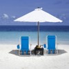 DOMETOUR Portable High Strength Beach Chair with Adjustable Headrest Blue - 3 of 4