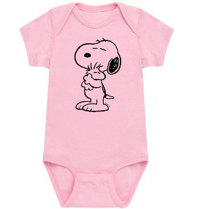 Boys' - Peanuts - Snoopy Loves Woodstock Baby One Piece - 1 of 4