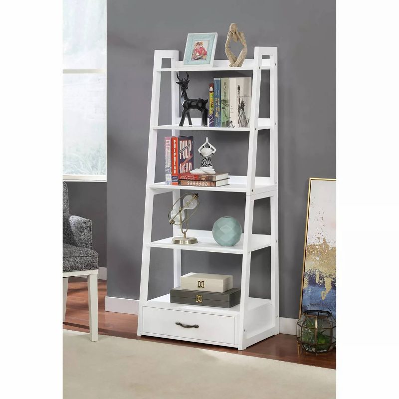 24/7 Shop At Home Juncus 5 Tiered Ladder Bookcase  , 3 of 7