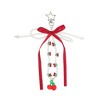 Unique Bargains Star Ribbon Handbag Charm Wine Red White 1 Pc - 3 of 4