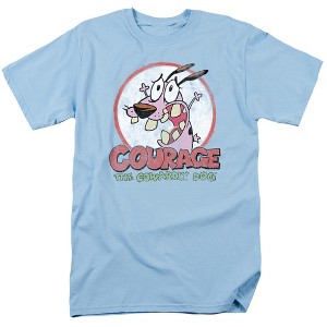Courage The Cowardly Dog Vintage Courage Adult T-Shirt - 1 of 4