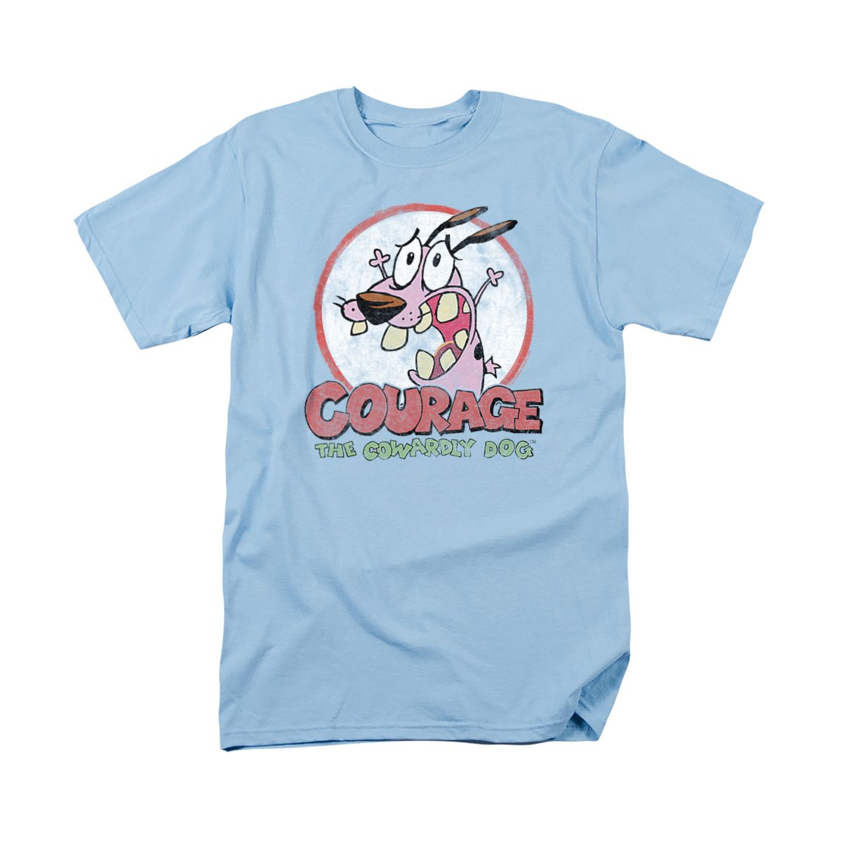 Courage The Cowardly Dog Vintage Courage Adult T-Shirt - thumbnail 10
