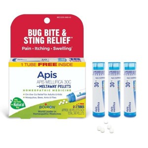 Apis Mellifica 30C 3 MDT by Boiron Homeopathic Medicine For Bug Bite Relief  -  3 Tubes Box - 1 of 4