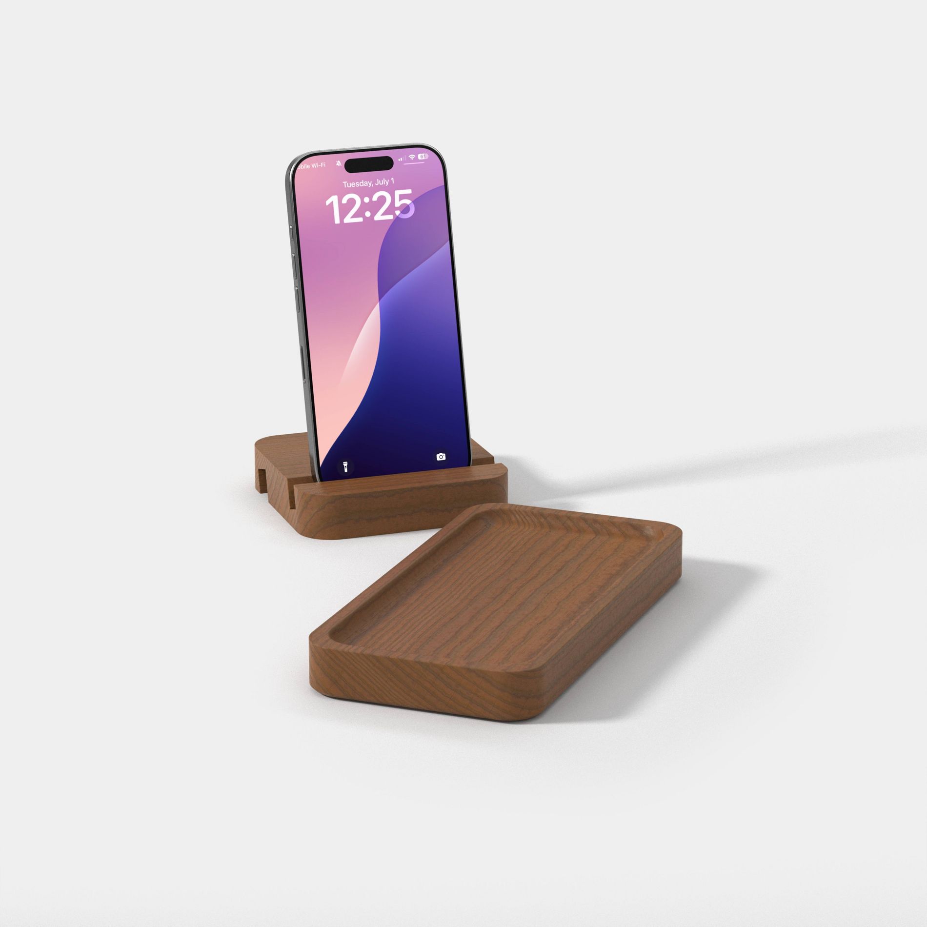 Wood Phone Stand with Desk Organizer - heyday™