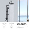 PAGED Shower Head with Spray Patterns Rain Shower Head with Body Jet Handshower, Shower Heads for Bathroom - 4 of 4