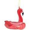 Northlight 3.5" Pink Flamingo Pool Float Glass Christmas Ornament - 3 of 4