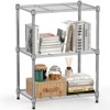 ORRD 450 lbs Wire storage shelving - 3-Tier steel Organizer Rack for Home, Kitchen, office.Chrome(11.8' D x 17.7"W x 26.4" H) - 3 of 4
