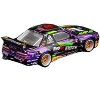 Nissan S13 1087X Pandem RHD "EVA RT Test Type-01" Purple Metallic w/Graphics "APA XPO 2025" 1/64 Diecast Model Car by Pop Race - 2 of 2