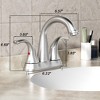 LOVMOR 2-Handle Bathroom Sink Faucet 3 Hole, Chrome - 2 of 4