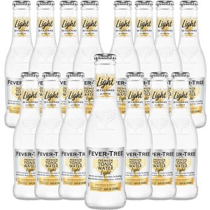 Fever Tree Light Tonic Water- Premium Quality Mixer - Refreshing Beverage for Cocktails & Mocktails 200ml Bottles - 1 of 2
